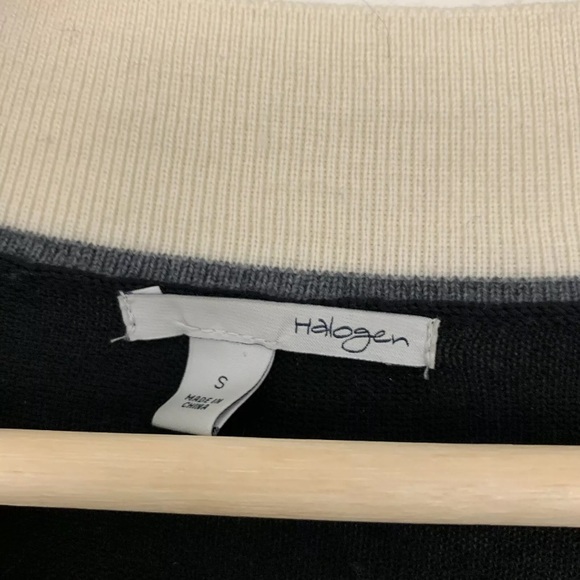 Halogen 100% Merino Wool V Neck Boyfriend/Grandpa Cardigan - Picture 4 of 6